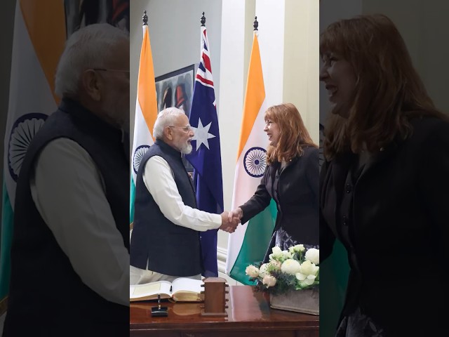 PM Modi holds a meeting with the Governor of Victoria Margaret Gardner AC | #shorts