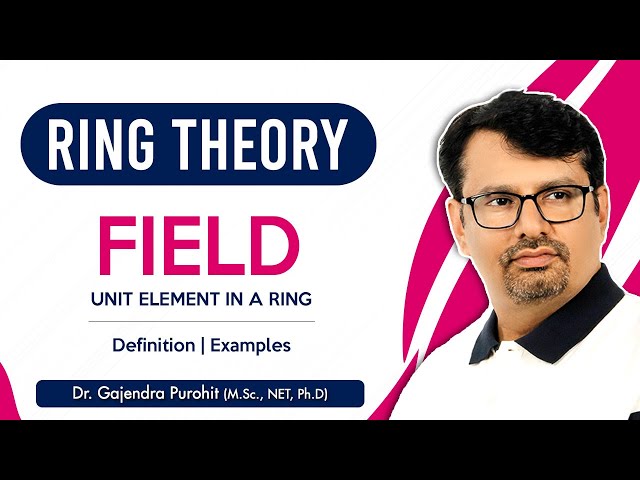 Field Theory | Definition & Example Of Field | Unit Element in Ring | Abstract Algebra