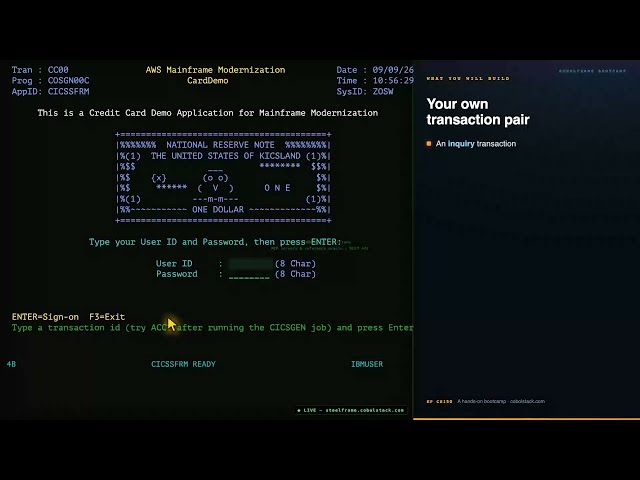 CICS Online Programming - Course Intro