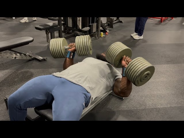 180 POUND DUMBBELLS FOR 83 REPS