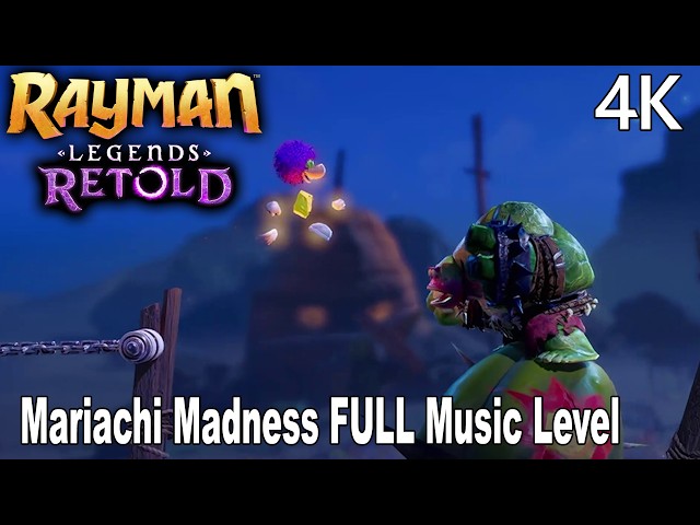 Rayman Legends Retold Mariachi Madness Music Level Walkthrough 4K