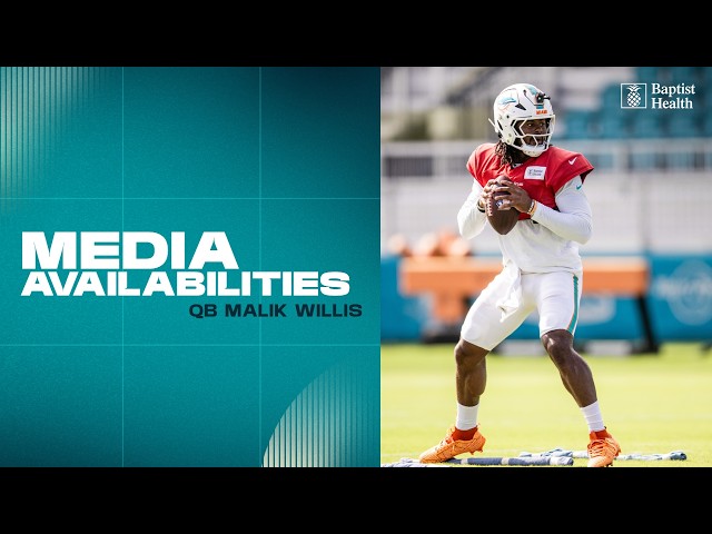 QB Malik Willis meets with the media | Miami Dolphins