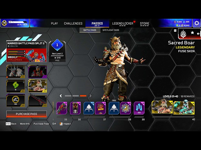Apex Legends - Season 30: Marked Battle Pass (Full Showcase) | Split 2
