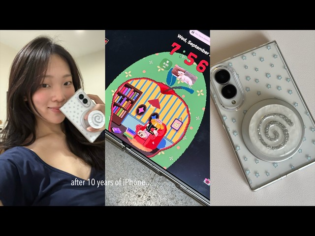 i switched from iPhone to Samsung Galaxy Z Fold 8 🌟 unboxing, first impression, customisation