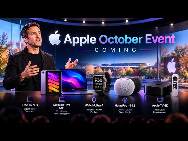 Apple’s October Event LEAKED! iPad Mini 8, Apple TV & HomePod 2