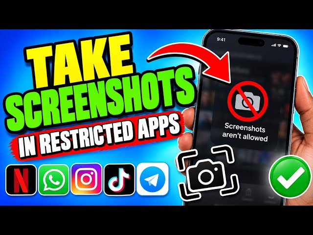 How to Take Screenshots in Restricted Apps (2026)