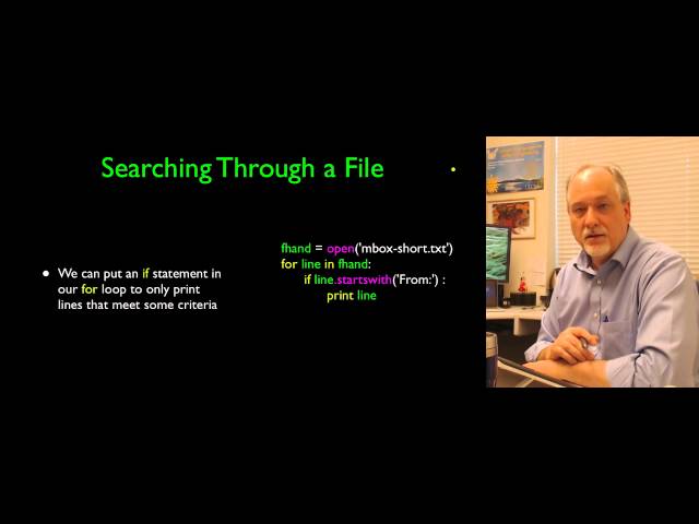Python for Informatics - Chapter 7 Files