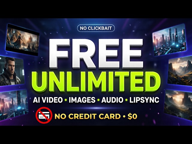 Unlimited AI Videos, Images & Voice for FREE -- No Clickbait, No Credit Card