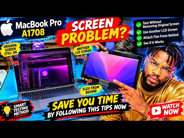 Got a MacBook with a broken or black screen? Don’t remove the original display yet!(do this first )