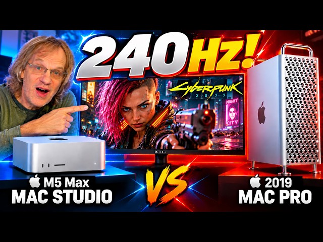 240Hz Gaming on a Mac?! M5 Max Studio vs 2019 Mac Pro