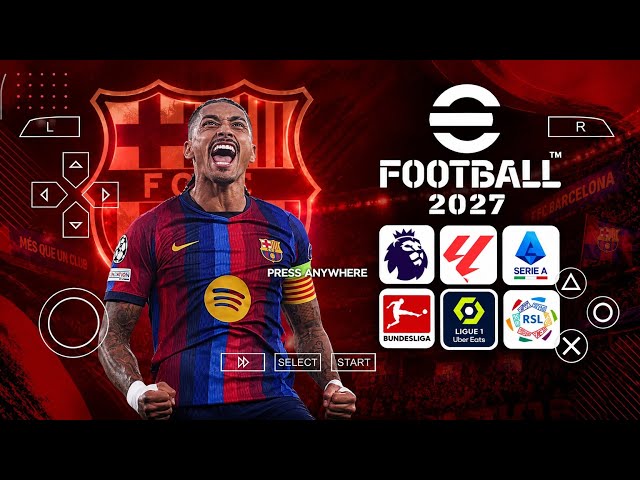 eFootball PES 2027 PPSSPP ISO [NO TEXTURE & NO SAVE DATA] NEW KITS 26/2027 REAL FACES & TRANSFERS