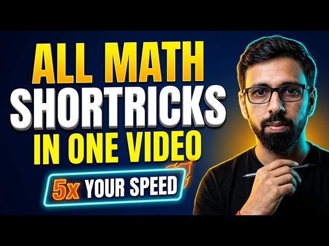 All Math Short Tricks in One Video🔥| 5x Speed Booster | CGL2026 | by Anurag Sir