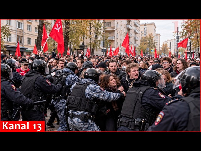 Protests against Putin have begun in Russia with slogans such as "Down with the Tsar!"