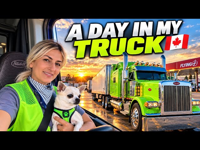What a Truck Driver’s Day REALLY Looks Like in Canada 🚛🇨🇦