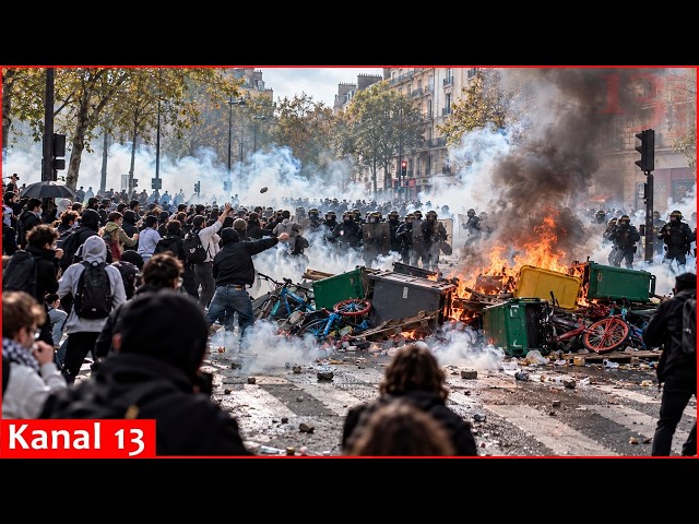 Police clash with students as French high school protests continue