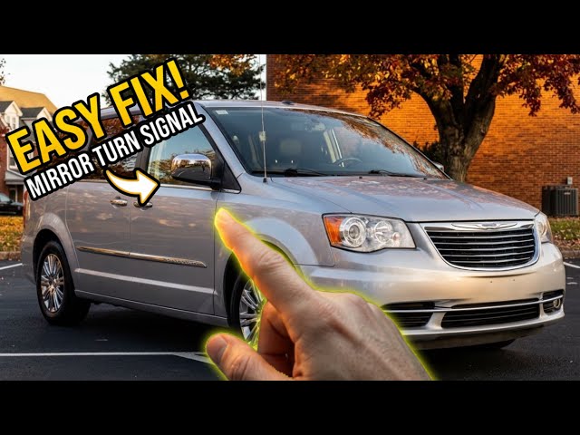 2011 Chrysler Town & County Side Mirror Turn Signal Repair