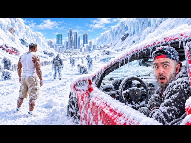 I SAVED FRANKLIN FROM THE ICE TSUNAMI - GTA 5 MODS