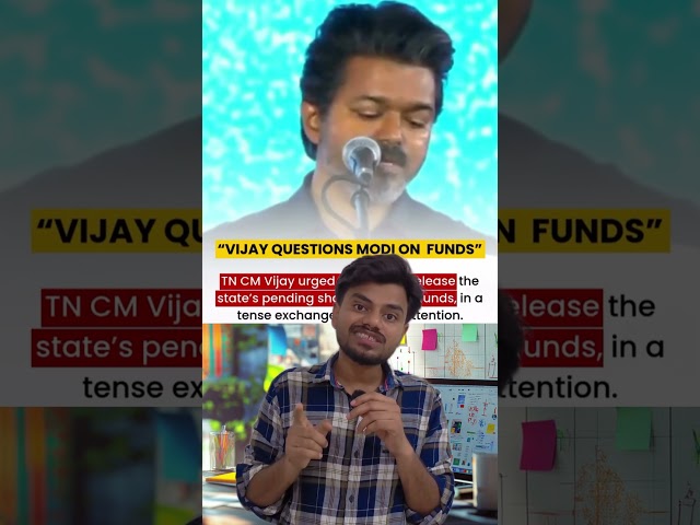 Thalapathy Vijay’s Unexpected Move in Front of PM Modi 😳 | ₹5,110 Crore Row #thalapathyvijay #modi