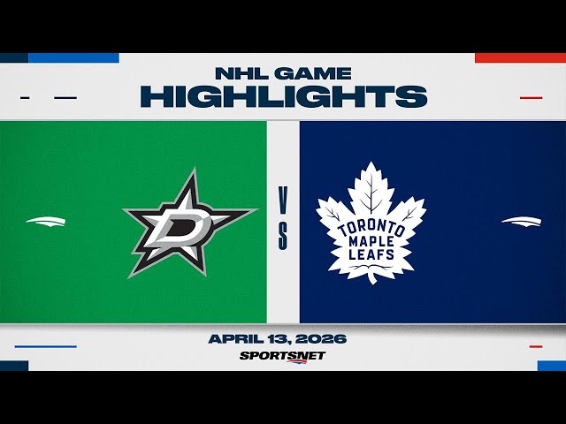 NHL Highlights | Stars vs. Maple Leafs - April 13, 2026