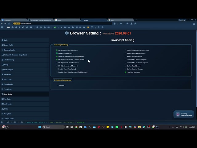 JavaScript, Workers, Auto Paste, and Auto Remove Settings