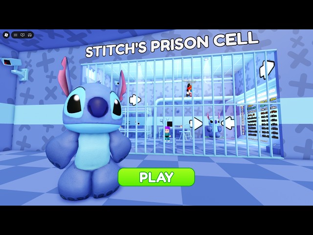 STITCH'S PRISON RUN! Obby roblox Gameplay Walkthrough No Death 4K