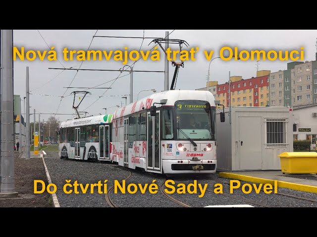 Nová tramvajová trať v Olomouci do čtvrtí Nové Sady a Povel, 18.11.2022 | 8K HDR