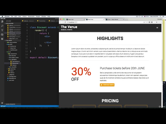 Learn React with Project Building || Project One Highlight Section