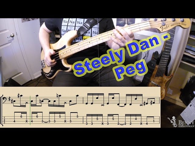 Steely Dan - Peg [BASS COVER] - with notation and tabs