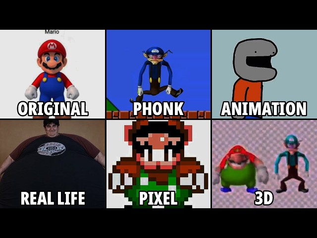 Wawario and Wawaluigi Meme - All Versions