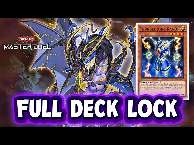TOTAL DECK LOCK! (Thunder Dragon Colossus + Rai-Oh) ⚡ The Most EVIL Deck Lock [Master Duel]