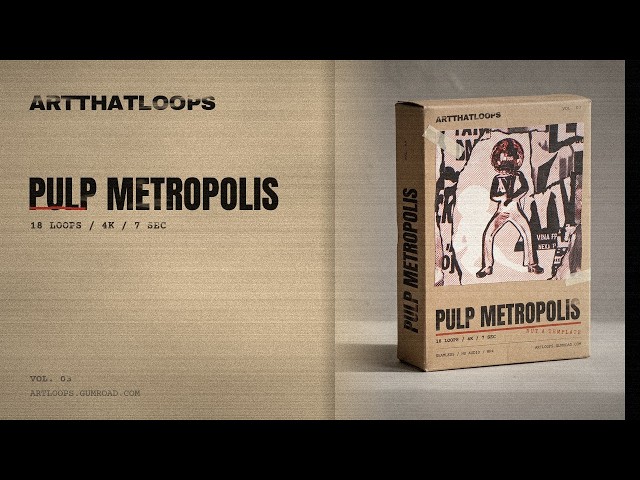 Pulp Metropolis — 10 Minutes of Seamless VJ Loops · Pop-Art Collage · 1080p