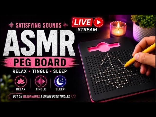 LIVE 🔴 Relaxing Magnet Apple Board ASMR 🍎✨ Satisfying Sounds | Sleep & Relaxation