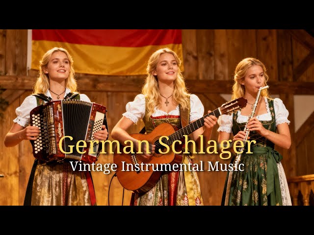 German Schlager – 1 Hour Cozy Vintage Instrumental Music 🇩🇪✨ | Soothing Retro Melodies