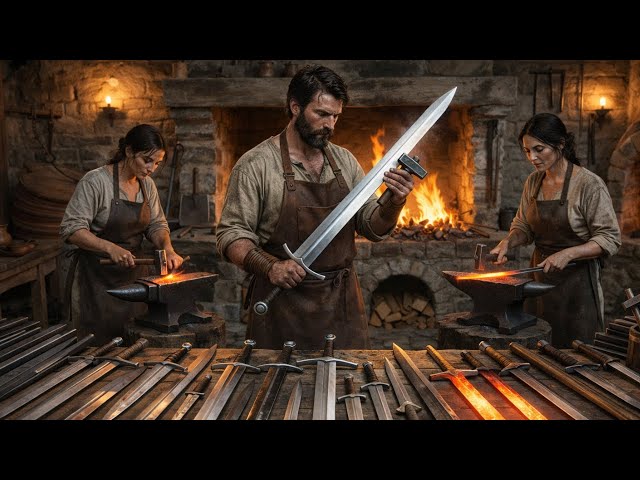 Inside Medieval Sword Forging: How Swords Were Made by Hand (Full Process)