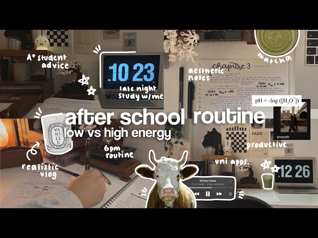 fall AFTER SCHOOL *realistic* ROUTINE 🍂🖇️| low energy & high energy levels