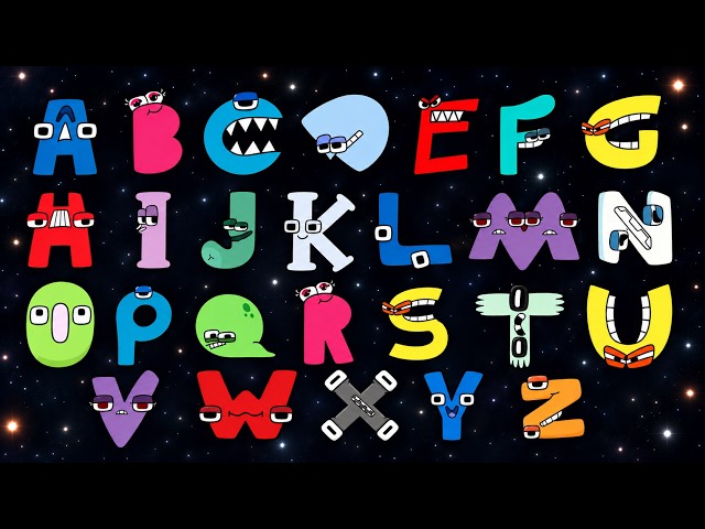 Amazing Uppercase ABC Song | Colorful Alphabet Characters | Learn A-Z for Kids