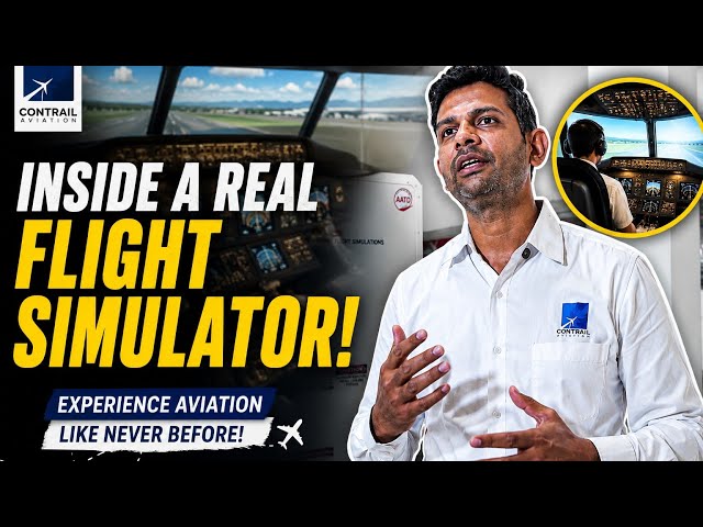 ✈️ Experience a real flight simulator at Contrail Aviation! #ContrailAviation #Aviation #PilotTraini