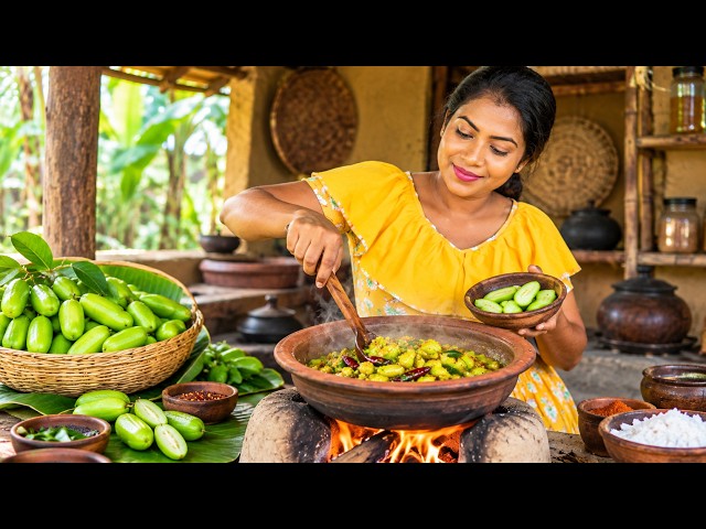 The Secret to Perfect Bilimbi: Traditional Village Cooking Over an Open Fire - ASMR
