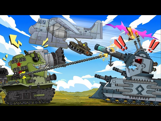 Rescue Under Fire | BATTLE: Techno-Fidgeron vs The Scavenger. Cartoons about tanks