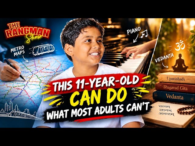Meet Shlok: 11 Years Old, 3 Extraordinary Worlds | Metro Maps, Piano & Vedanta I The Rangman Show
