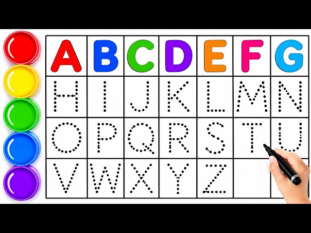 Learn ABC Letters A to Z | Alphabet Tracing Practice for Early Learning