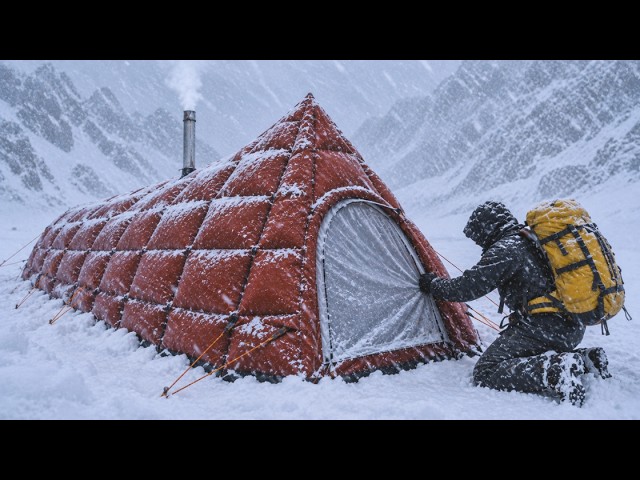 Surviving SIBERIA'S DEADLIEST Snowstorm in a Insulated Tent