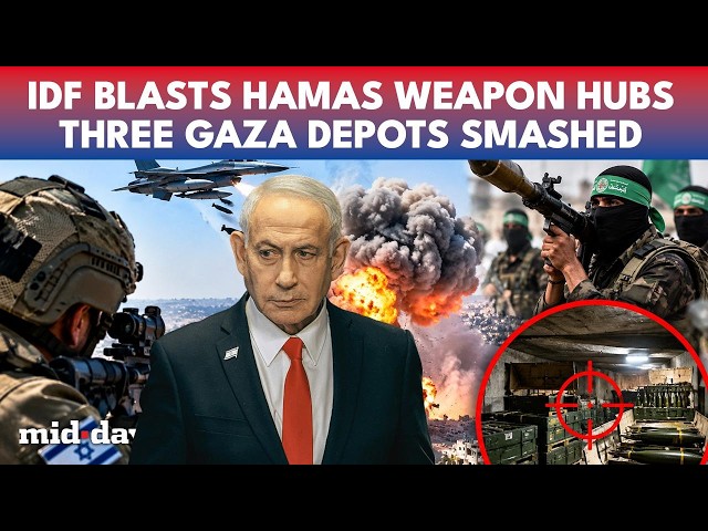 IDF SMASHES Three HAMAS WEAPON Depots In Gaza As Kalashnikovs And RPGS Are Wiped Out | WATCH