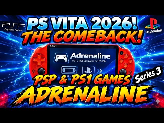 PS Vita On 2026! The COMEBACK! Series 3 - PS1 and PSP Games! Adrenaline Installation!