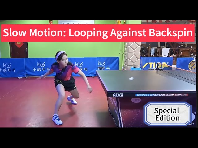 ⭐Slow Motion:⭐ Looping Against Backspin (Special Edition) | FH | BH