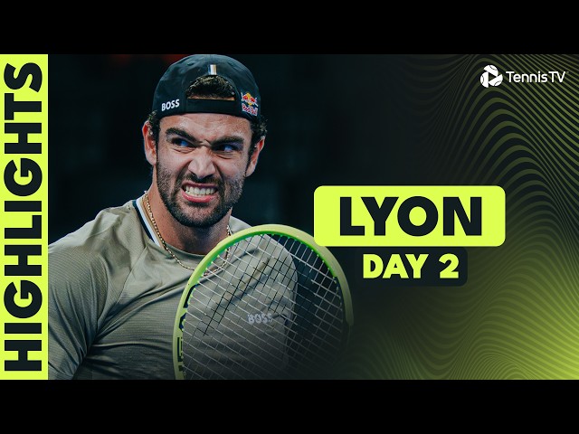 Moutet vs Humbert Battle; Berrettini & Nakashima In Action | Lyon 2026 Day 2 Highlights