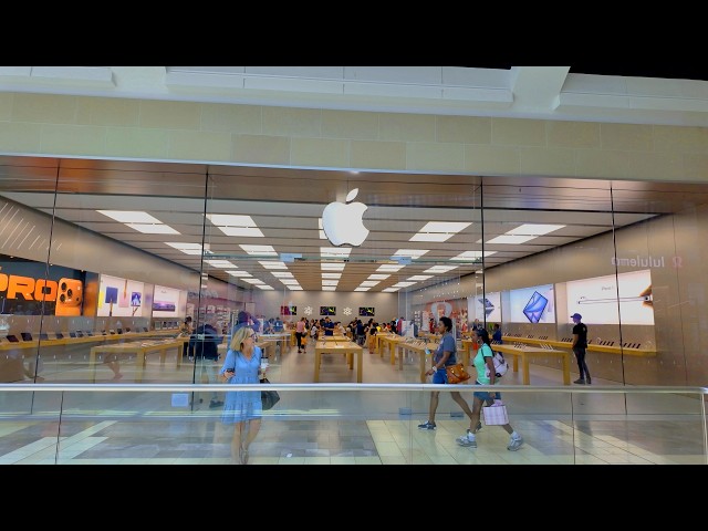 【4K】𝐖𝐀𝐋𝐊 🇺🇸 Apple Store in Westfield Garden State Plaza, NJ