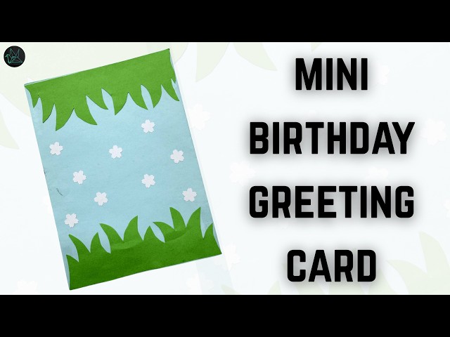 Floral HAPPY BIRTHDAY Mini Greeting Card |GMRVS ARTS AND CRAFTS| #happybirthdaycard