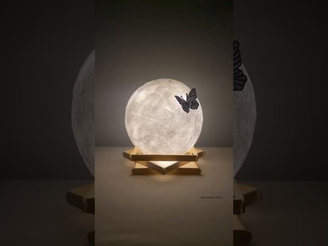 Moon lamp DIY✨ #shorts #gift #decoration #handmade #best #craft #art #ideas #trending #roomdecor