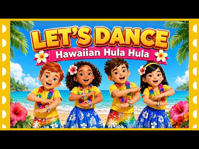 Hawaiian Hula Hula Dance For Kids | Luau | School Program Dance Performance for Kids